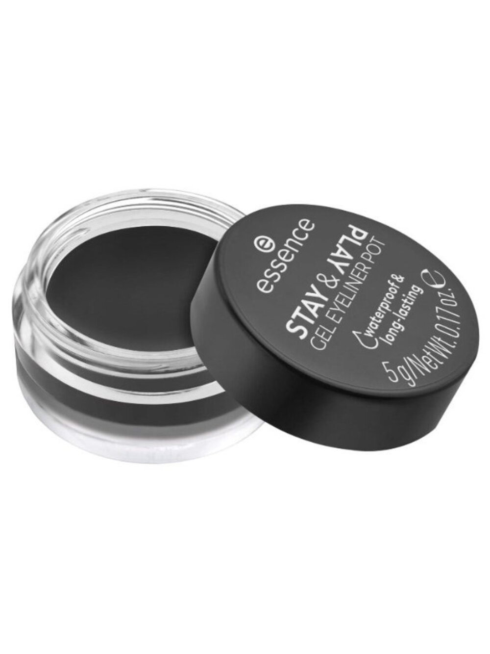 Essence Stay & Play Gel Eyeliner Pot - 01 Black 5g